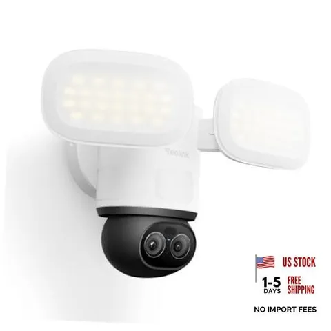 TrackFlex Floodlight WiFi, 4K Dual-Lens Floodlight Camera, 3000 Lumens, 360°