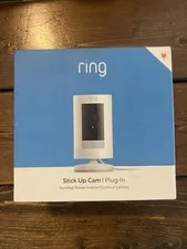Ring Stick Up Cam Plug-In Wired Indoor Outdoor Security Camera NEW