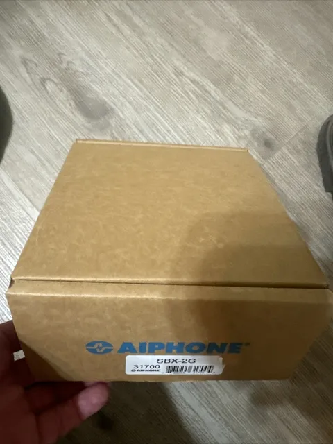(New in box) Aiphone SBX-2G Stainless Steel Outdoor Back Surface Mount Box