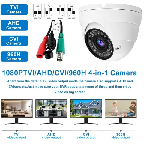 HD 1080P Analog CCTV Security Camera, Varifocal Lens