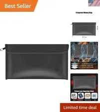 Fireproof Money Bag, Small Fireproof Document Bags, Waterproof and Fireproof ...