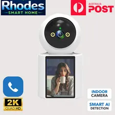 3MP 2-Way 2K Video Call Indoor Security Camera/2.8Inch Screen/One-Button Call