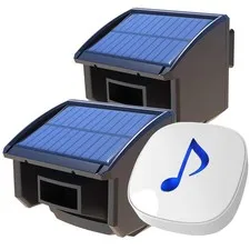 Htzsafe Solar Wireless Driveway Alarm System-1/4 Mile Long Transmission