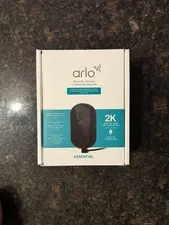 🔒 Arlo Essential 3 Outdoor 2K Security Camera Plug-In Powered w/ Color Night Vi