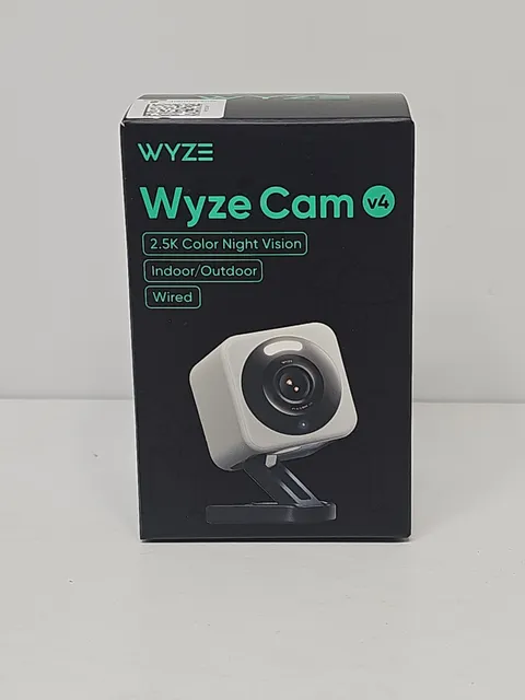 Wyze Can V4 2.5 K Security Camera with Night Vision White