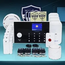 HOMSECUR APP Controlled Wireless&Wired 4G Home House Alarm System+SOS Intercom