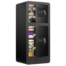Fireproof Safes, Safe with Hidden Compartment and Removable Shelf, Security H...
