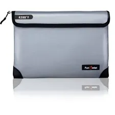 Fireproof Waterproof Money Document Bag - with 4200°F Heat Insulated, Safe Fi...