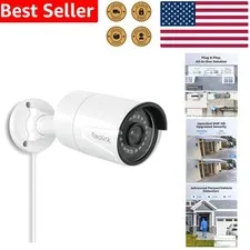 Outdoor Indoor 5MP PoE  Camera Person Vehicle Detection 100ft Night Vision