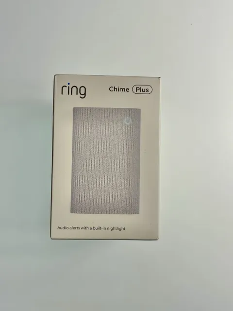 Ring Chime Plus Clear Audio Alert System White