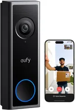 Eufy Security Video Doorbell C31, 2K FHD, Battery or Wired, No Subscription | Wi