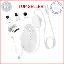 delilyn 25FT Outdoor Power Adapter for WYZE Cam V4, Cam OG/V3/V3 Pro, L-Shape Mi