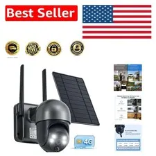 No WiFi Cellular Security Camera, 2K HD Solar-Powered with Remote Access