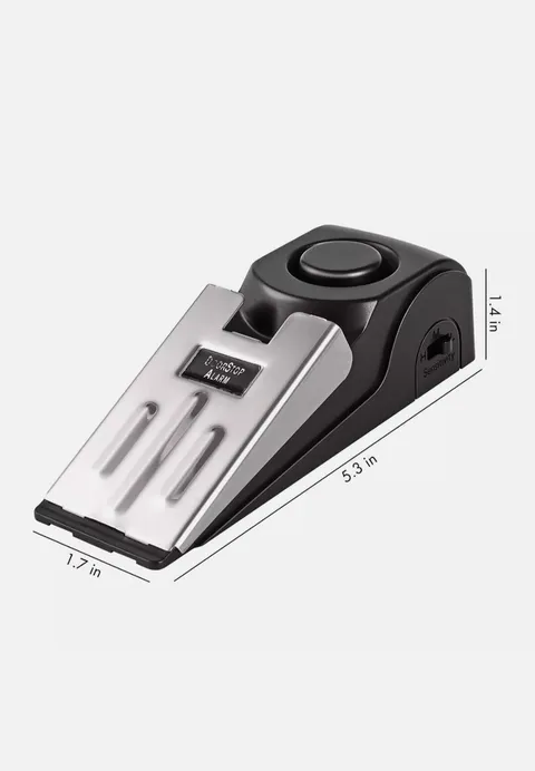 120 dB Adjustable-Sensitivity Travel Door-Stop Alarm