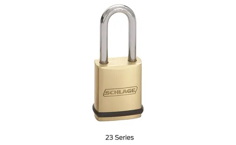 Padlock with 5/16" by 2" High Shackle Less Key in Knob Cylinder