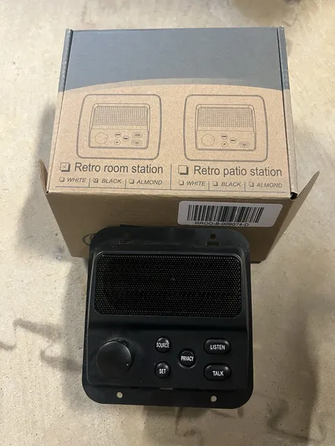IST RETRO Intercom Room Station, 3-Wire Retrofit, Black (RETRO-5RB)
