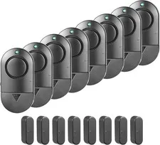 Window Door Alarm, Pool Alarms Black Personal Home Kids Security for House, O...