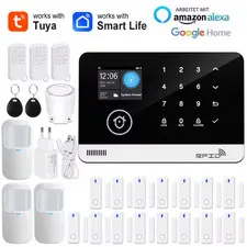 Tuya Smart WiFi GSM Security Alarm System RFID Touch Keyboard App Control