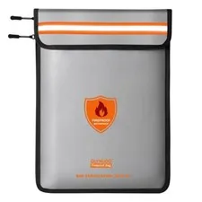 Fireproof Document Bag (15"x11") - SGS Certified 3-Layer Fireproof Money Bag ...