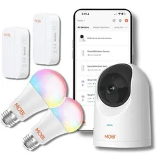 Smart Homeguard Security Bundle: 1X Camera, 2 X Door/Window Sensor, and 2 X Smar