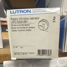 Lutron LRF2-SSW-WH Wireless Window Sensor White Indoor Only Clear Connect 3V