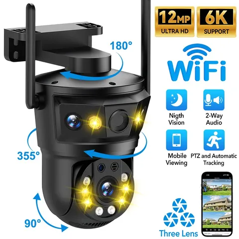 Security Camera Wireless Outdoor 16X Zoom HD Home Wifi CCTV Camera Baby Monitor