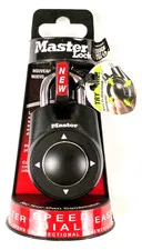 Master Lock Padlock Speed Dial Black Opens on Directional Movements NEW GG1608