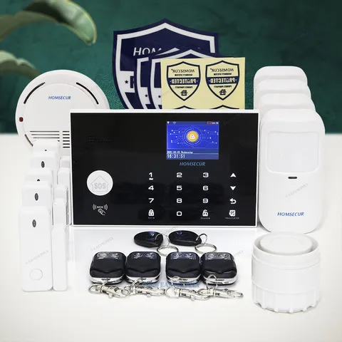 HOMSECUR Wireless&Wired WIFI SMS Autodial Burglar Alarm System