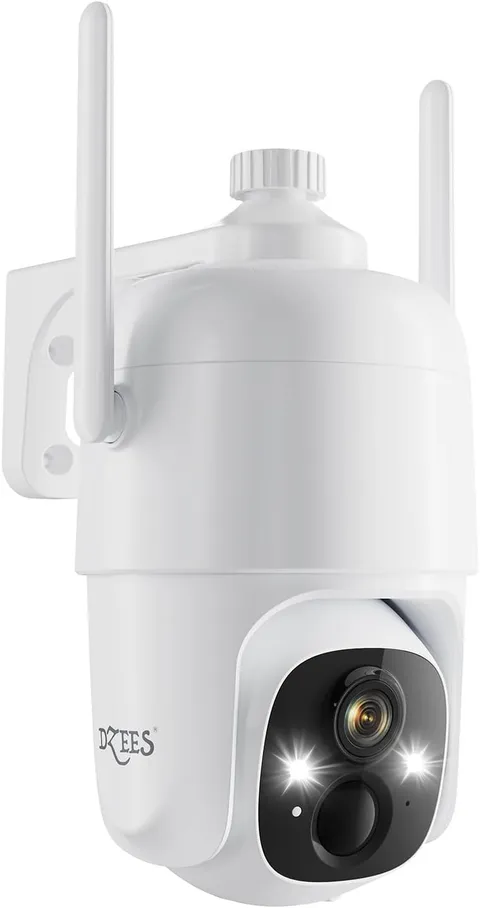 360° PTZ Security Cameras Wireless Outdoor Wifi, 2K Powered Home Security Camera