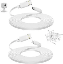 2-Pack 30 ft Power Cord for Blink Mini 2, Blink Outdoor 4 Camera, Long USB C Ext