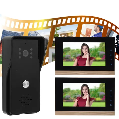Wired Video Intercom System 7in Visual Intercom Doorbell System With Camera OVGW