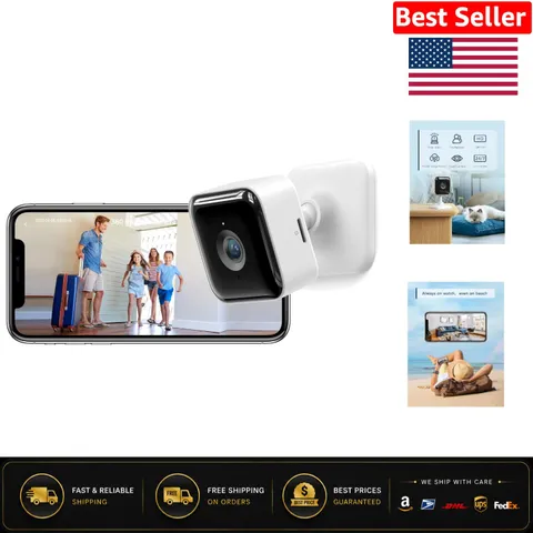 1080P Indoor Security Camera with 2-Way Audio & Night Vision for Pet Monitoring