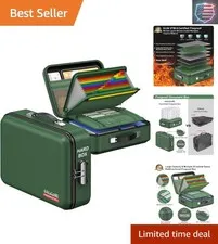 Fireproof Document Folder, Hard Fireproof Waterproof Document Box with Lock C...