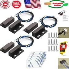 Recessed Magnetic Security Reed Switches 3-Pack - Ideal for Theft Deterrent