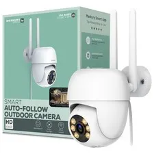 Outdoor Camera 1080p Auto-Follow PTZ Security Cam, White 1-Pack