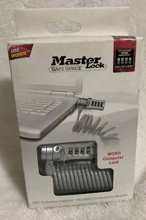 Master Lock Safe Space Laptop, Netbook, Monitor Computer Lock New In Pack