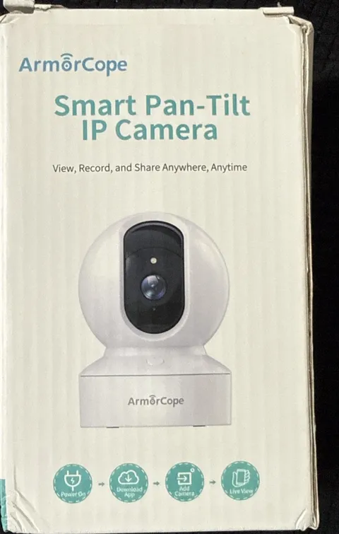 ArmorCope Smart Pan-Tilt IP Full HD Camera White Infrared Night Vision 2K
