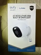 eufy Security Outdoor Cam Pro T8441X 2K Spotlight Camera New Damaged Box