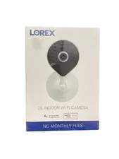 Lorex 2K Wi-Fi Indoor Camera W461AC-E Google Assistant Alexa Compatible White