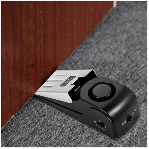 Rubber Door Stop Alarm - 2 Pack, 120DB Siren