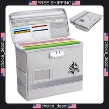Fireproof Waterproof Document Storage Box with Lock