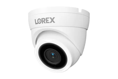 Lorex Connect V3 4K Wired PoE Turret Camera with Smart Security Lighting - White