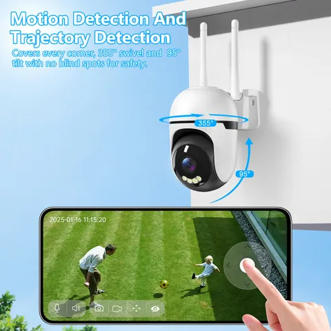 3MP PTZ Wireless Indoor Outdoor Mini Camera CCTV Network Security System Wifi Ca