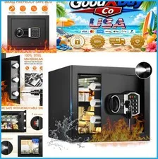 NEW Fireproof & Waterproof Security Safe Box 1.3 Cu Ft Digital Keypad Alarm