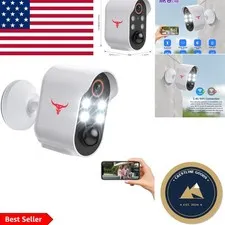 Rechargeable Wireless Security Camera 1080p with Two-Way Talk and Night Vision