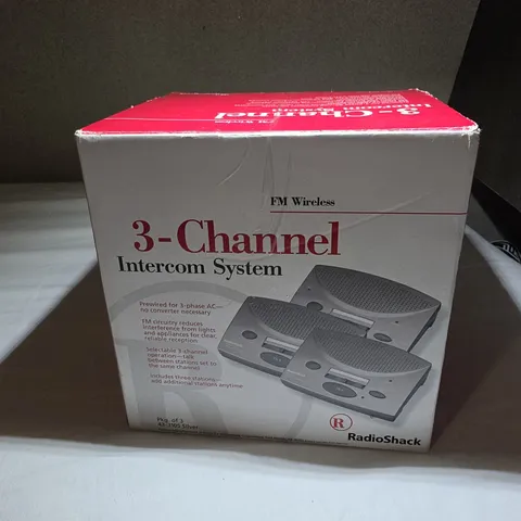 NIB Radio Shack 43-3105 3-Channel FM Wireless Intercom System