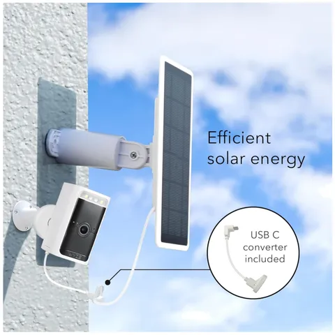 Efficient Solar Panel for Wyze Cam Outdoor/Battery Cam Pro