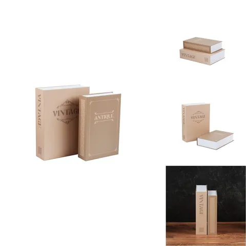 Limitless Hidden Book Safe Metal Lock 3-Digit Combination Lock 2-Pack