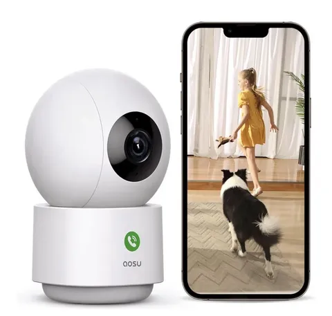aosu 4MP Security Camera Indoor, 2.5K Baby Monitor Pet Camera 360° for Home Secu