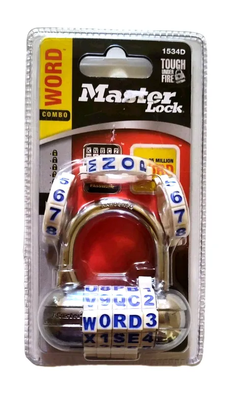 Master Lock Password Plus Combination-Keyless Lock Hardened Steel White/Blue
